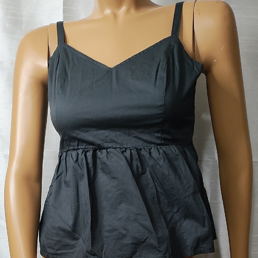 Old Navy Gray Camisole Bustier Peplum Top Size XS